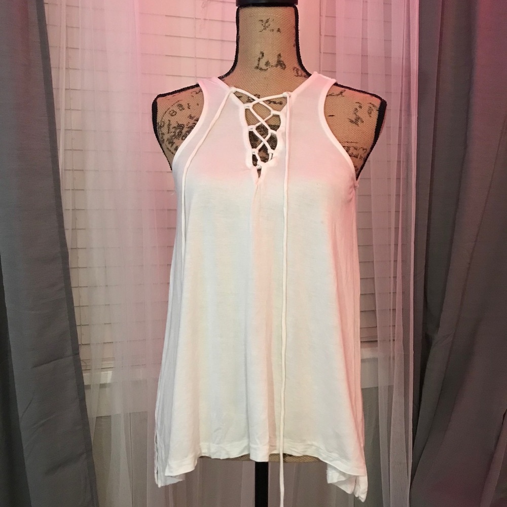 White tank top